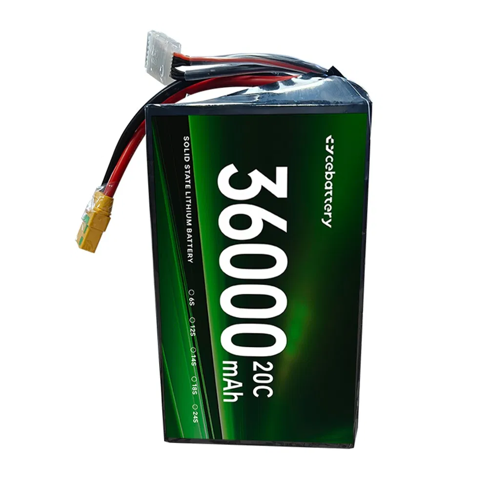 -40°C Extreme Cold Resistant 36000mAh Solid State 20c 12s/14s/18s/24s Drone Lithium Ion Battery Pack for Surveying RC