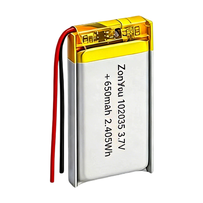 Wholesale ZonYou Li-polymer Battery 102035 3.7V 650mAh Pouch Cells with 12 Months Warranty for Consumer Electronics Mobile Power