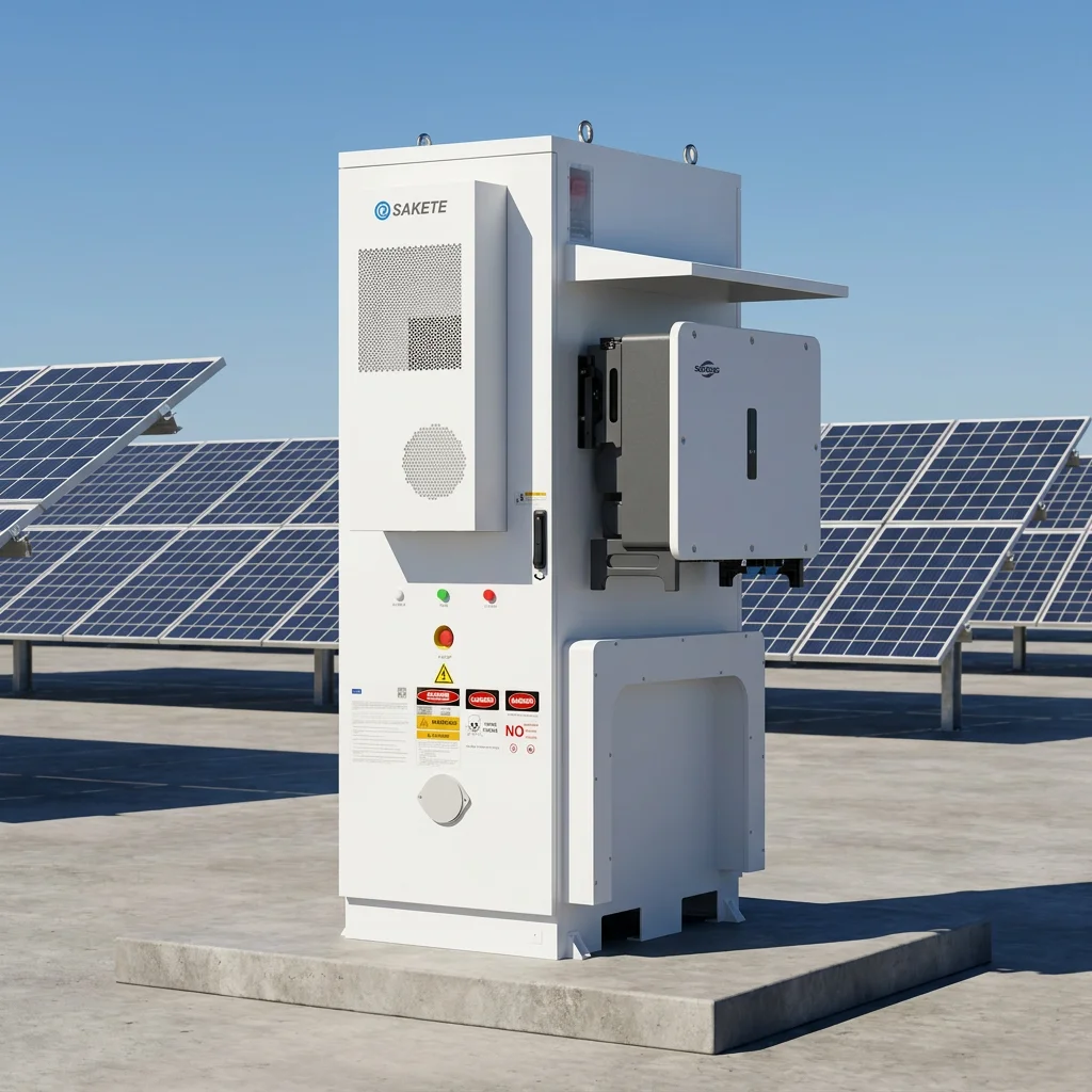 SAKETE Commercial 112kWh Industrial BESS 50kW High Voltage LiFePO4 Battery Energy Storage System