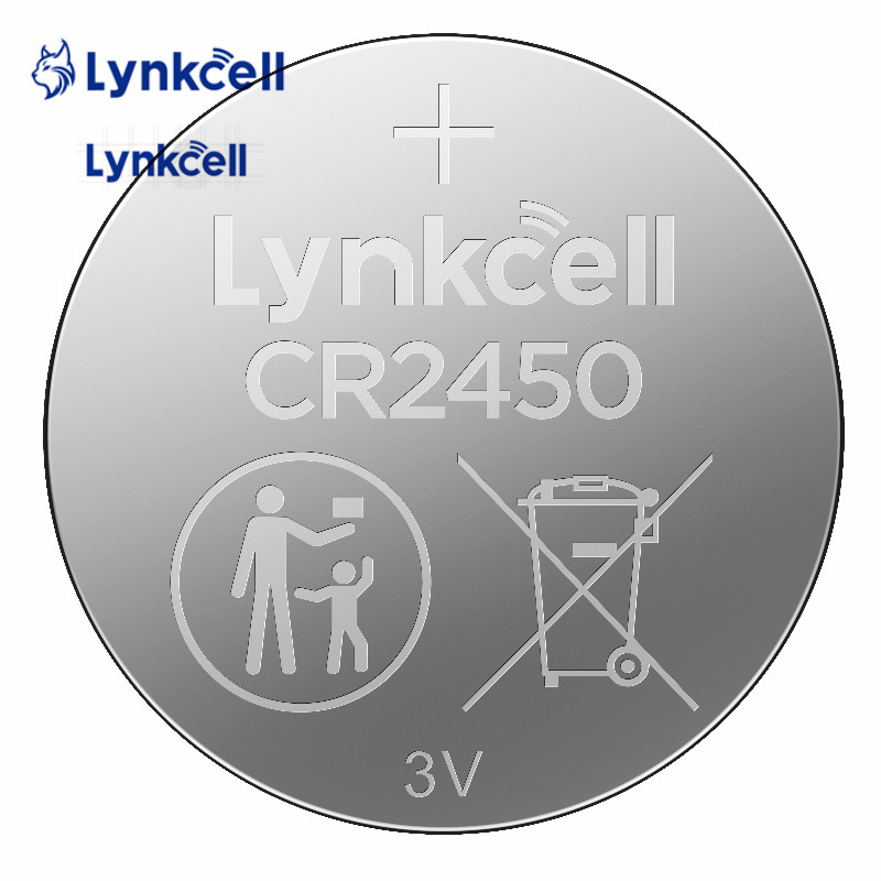 Compact Design Cr2450 Lithium Manganese Dioxide Button Cell for Space Saving