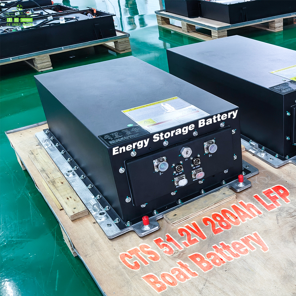 LFP Boat Battery Liquid Cooled 51.2V 102V 144V 30kwh 50kwh 70kwh Lithium Iron Electric Boat Battery Pack With PDU
