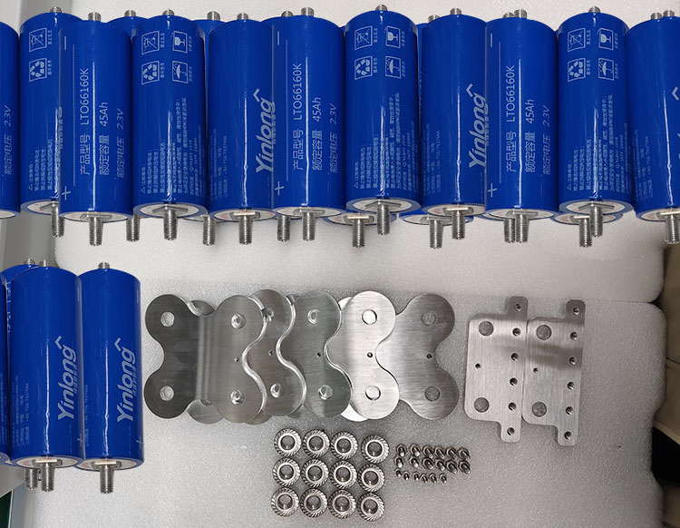 Grade a Brand New Original Yinlong Battery Cell LTO 2.3V 45Ah 30Ah 35Ah 40Ah 66160 Lithium Titanate Battery Cell with Busbar