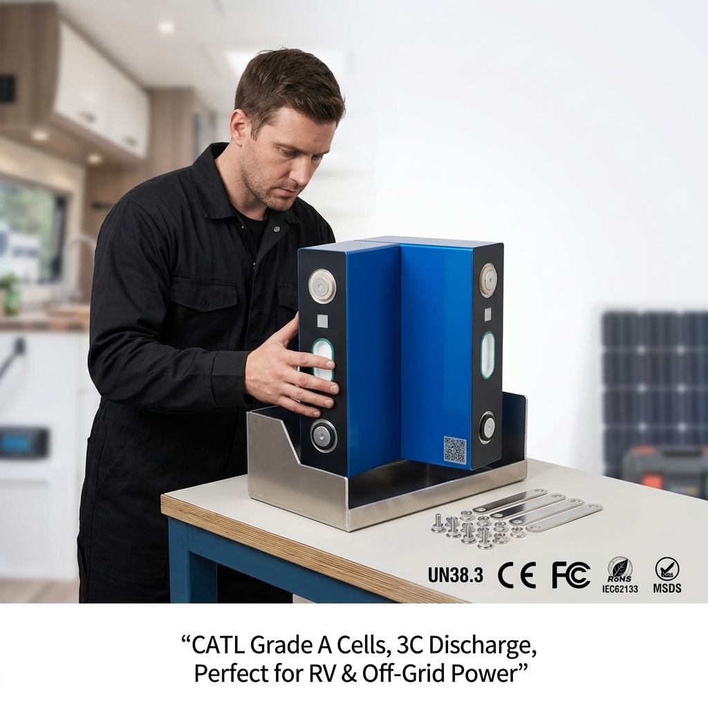 High Energy Density Smart Original Catl 3.7V 280Ah Nmc Battery Cell Supports 3C Continuous Discharge Rate For Powerful Ev Motor