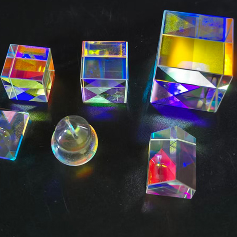 Premium 5-50mm Dichroic X-Cube Prism, Optical Beam Splitter Cube