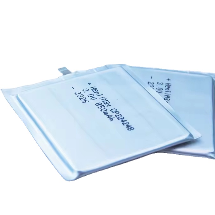 Ultra-Thin 3V 1200mAh LiMnO2 Pouch Cell Non-Rechargeable Primary Battery Model CP224248