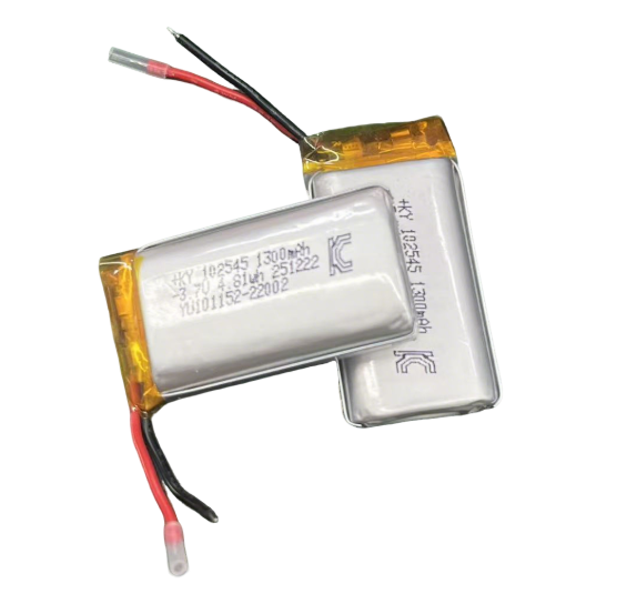 Factory OEM Wholesale KC Quality 102545 3.7v Cell 1300mAh 1500mAh 2000mAh 2200mAh 2500mAh 3000mAh Li Polymer Pouch Battery Pack
