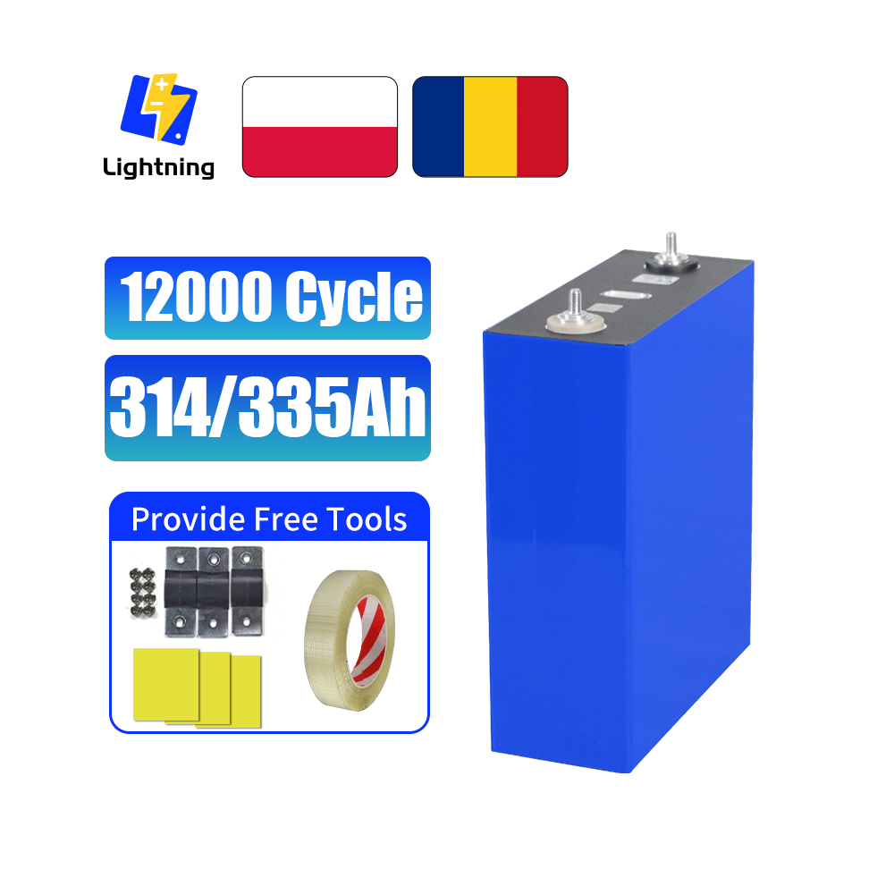 Polish Stock LiFePO4 314Ah 340Ah 320Ah MB31 Grade A 12000 Cycles Prismatic Cells for DIY 12V 36V 48V Solar Battery