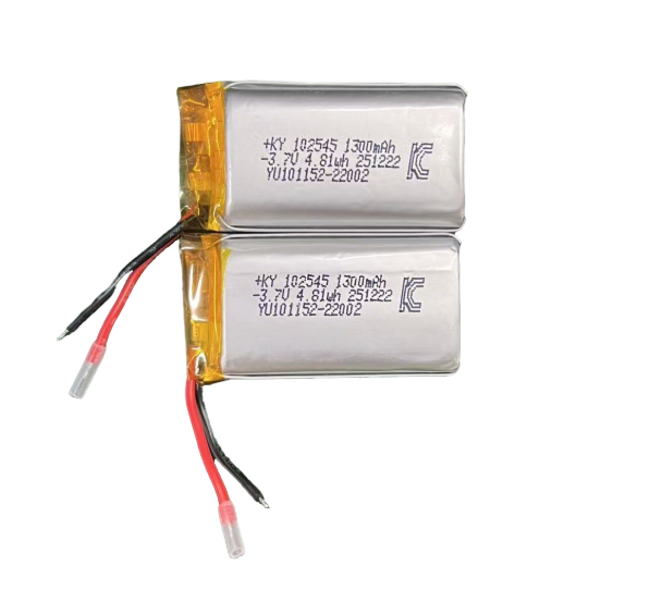 Factory OEM Wholesale KC Quality 102545 3.7v Cell 1300mAh 1500mAh 2000mAh 2200mAh 2500mAh 3000mAh Li Polymer Pouch Battery Pack