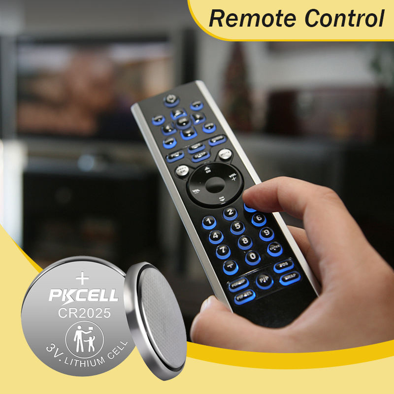 Most Selling Products Pkcell 3V Lithium Button Cell Remote Control Cr 2025 3V Coin Cell Cr2025