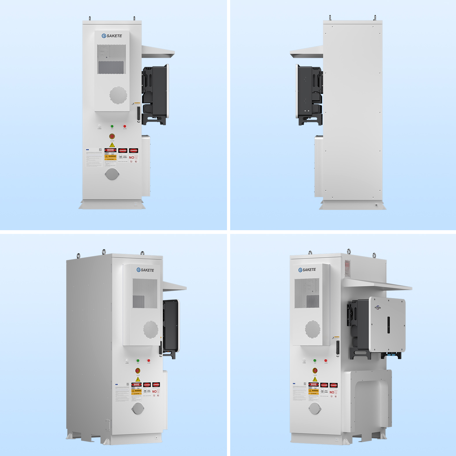 SAKETE Commercial 112kWh Industrial BESS 50kW High Voltage LiFePO4 Battery Energy Storage System