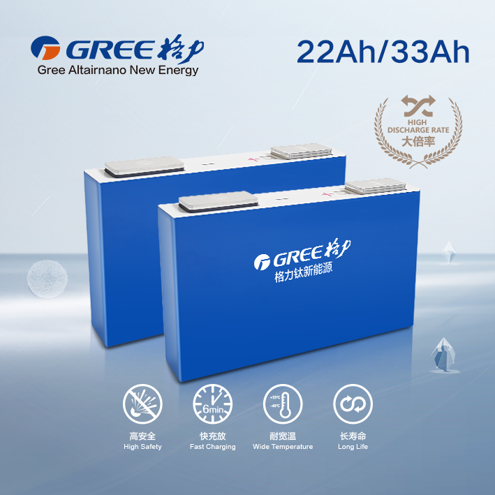 33Ah 2.3V Rechargeable Prismatic Lithium Titanate (LTO) Cell High-Performance 13C Fast Char/Discharging Battery Yinlong Cell