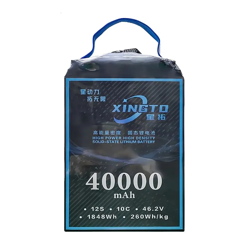 34000mAh High - Power Solid - State Drone Battery 12s 46.2V 10c