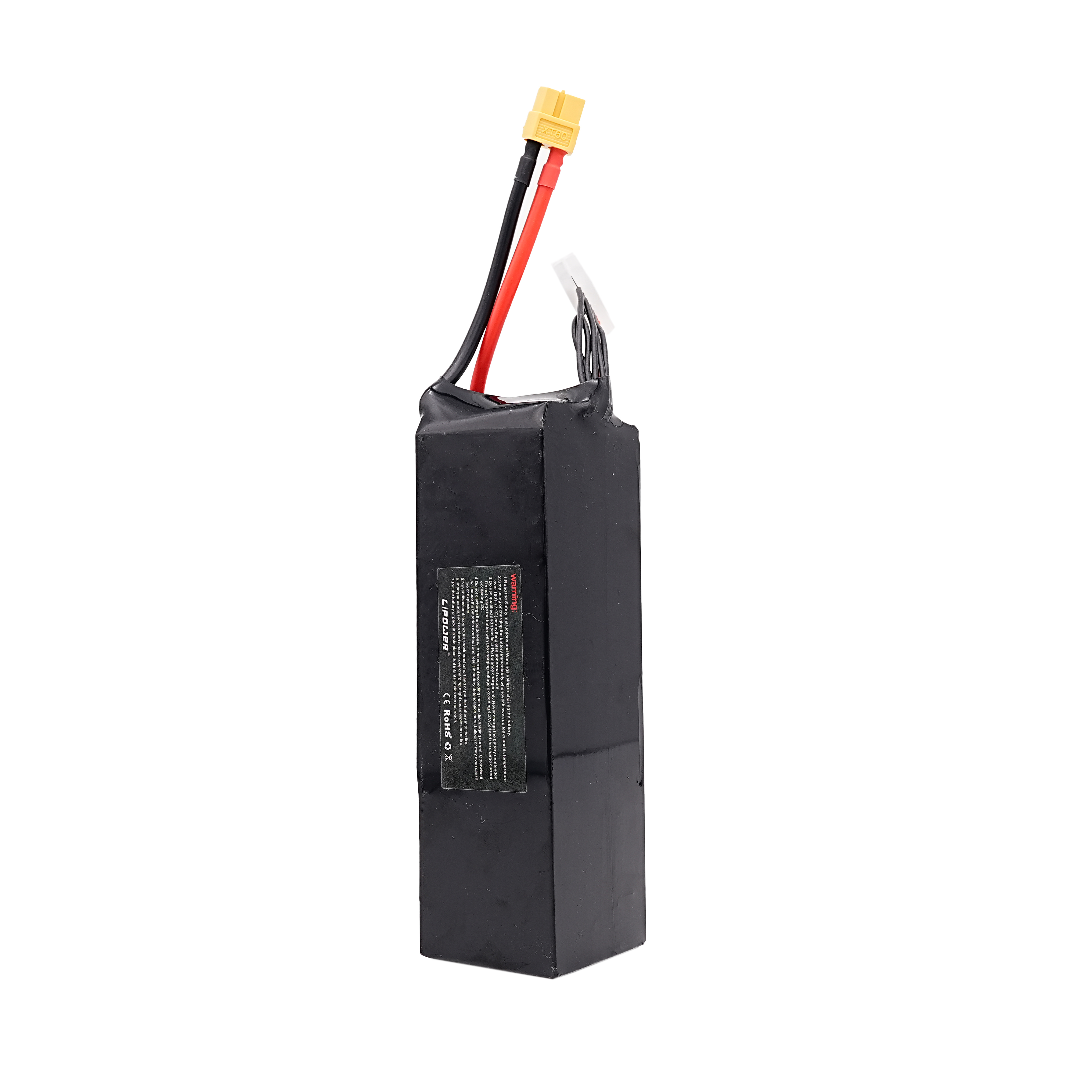 LIPOWER 4S 6000mAh 14.8V 50C 100C XT90 High Discharge Rechargeable LiPo Battery Pack For RC Cars Boats Drones FPV Racing Trucks