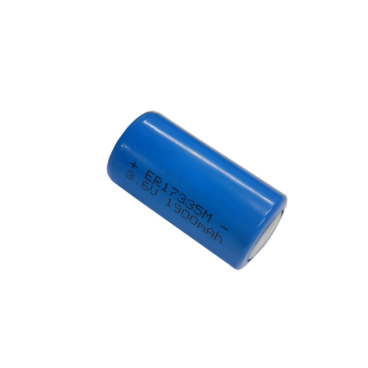 ER17335M Lithium Primary Battery 2/3A Size 3.6V 1900mAh Lithium Thionyl Chloride Batterie Spiral Type
