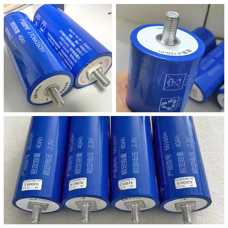 YINLONG 66160 LTO 2.3V 40AH 30AH 35AH 45AH 3.2V Cylindrical Lithium Titanate Battery Cell for Solar Energy Storage System