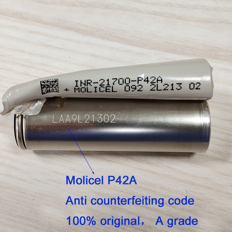 Molicel Taiwan 21700 P42A 3.7V P45B 3.6V High Rate Discharge Li-ion Battery Lithium Ion Cell Batteries Molicel- P42A P45B