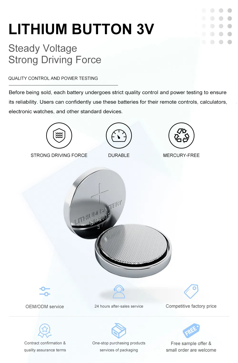 CR2032 3V Button cell Suitable for air tag lamp