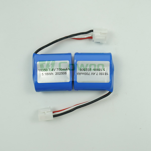 Li/SOCl2 Lithium Thionyl Chloride Battery ER18505 7.4V 700mAh with Cable and Connector for Juicer Machine
