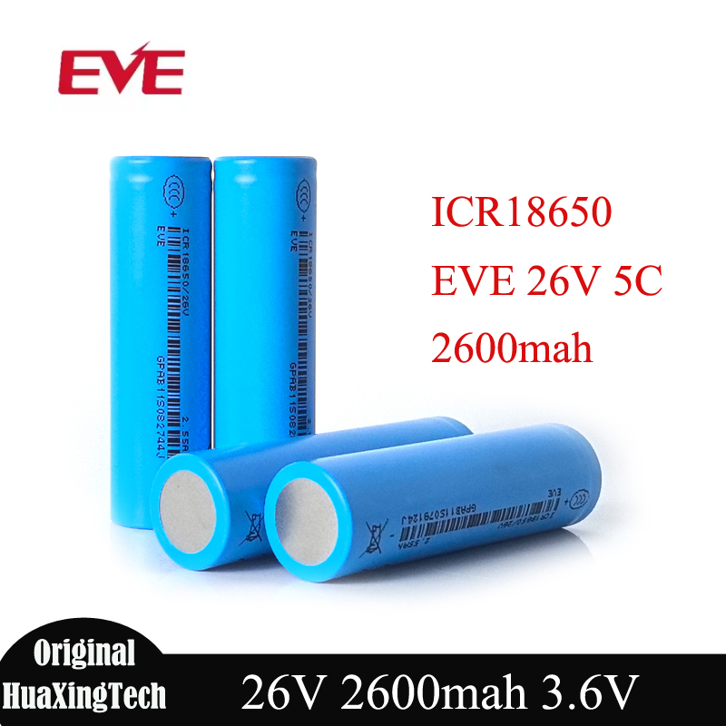2025 EVE 15P/29V/33V/35E 18650 3.6V Li-ion Battery 1500mah-3500mah Grade a Rechargeable Cells High Rate Cell for Power Tools AGV