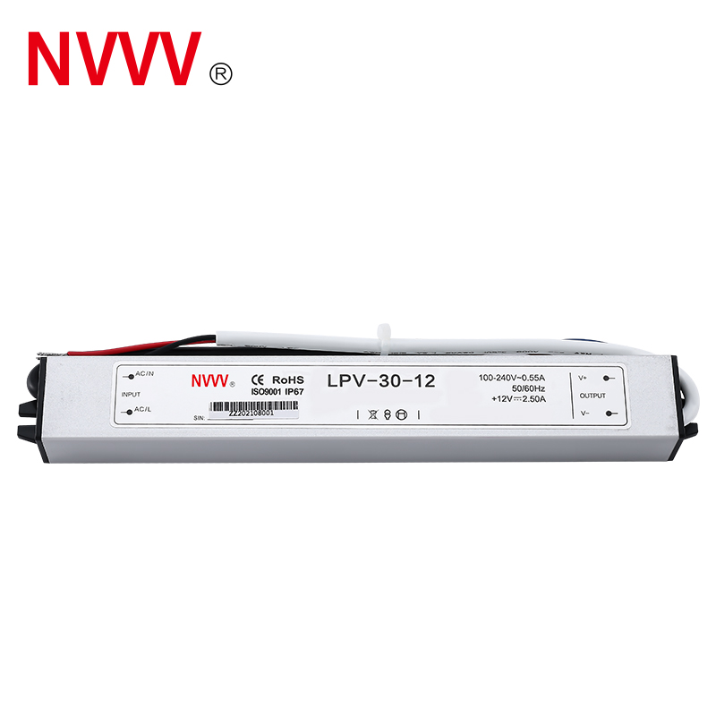 Waterproof Series 30w 12v Waterproof 12V Led Slim Switch Power Supply LPV-30w-12v LED Driver
