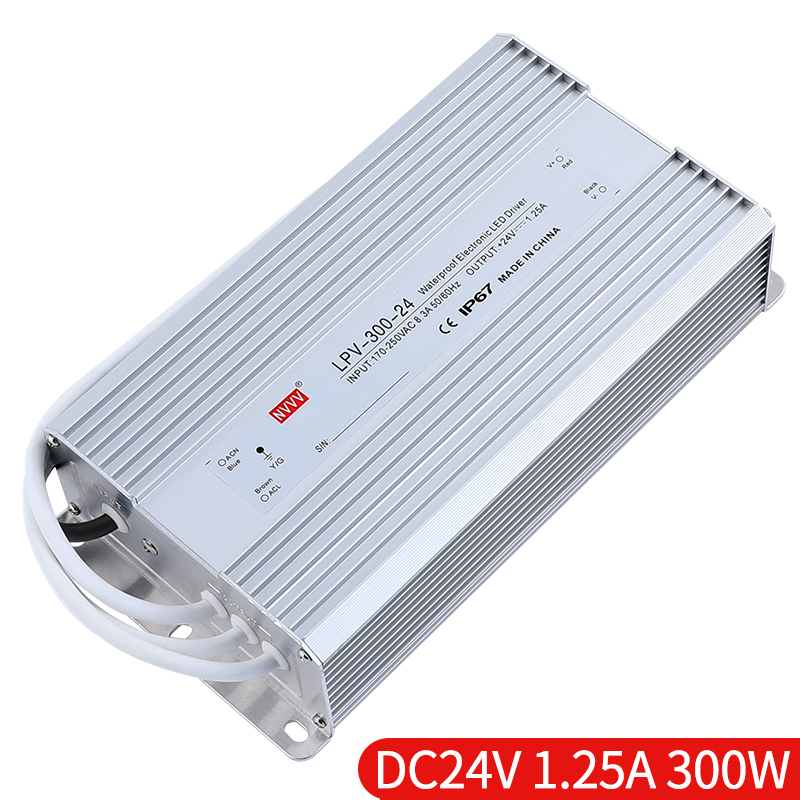 LPV-300 Waterproof Switch Power Supply Front View
