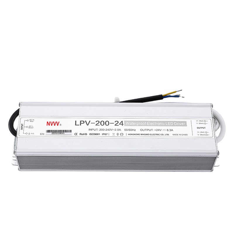 200W 24V Waterproof Switching LED Power Supply Lighting 24v 8.3a Switching Power Supply LPV-200-24