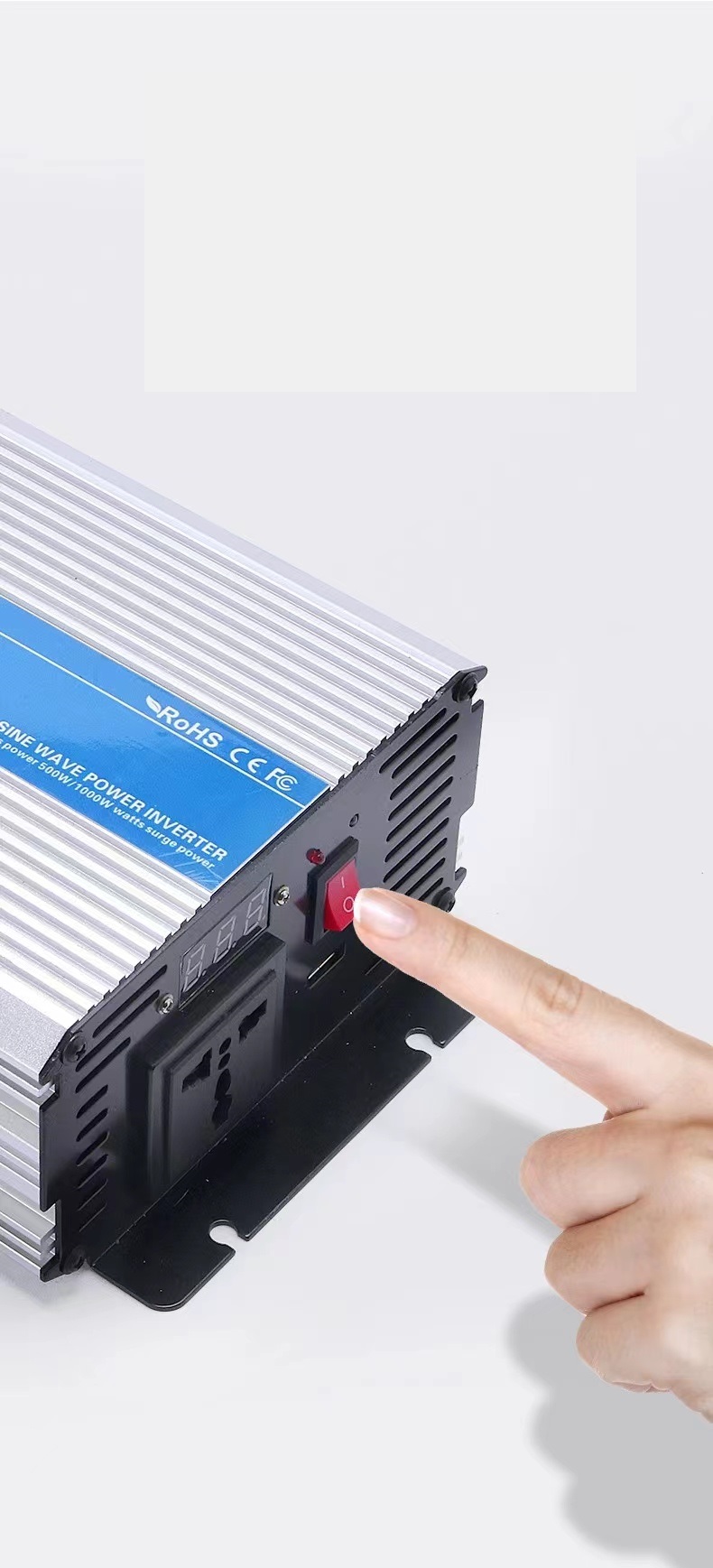 2000W DC to AC 12V 24V 48V Pure Sine Wave Solar Inverter MPPT Solar Charger and AC Battery Charger, Hybrid Solar Inverter