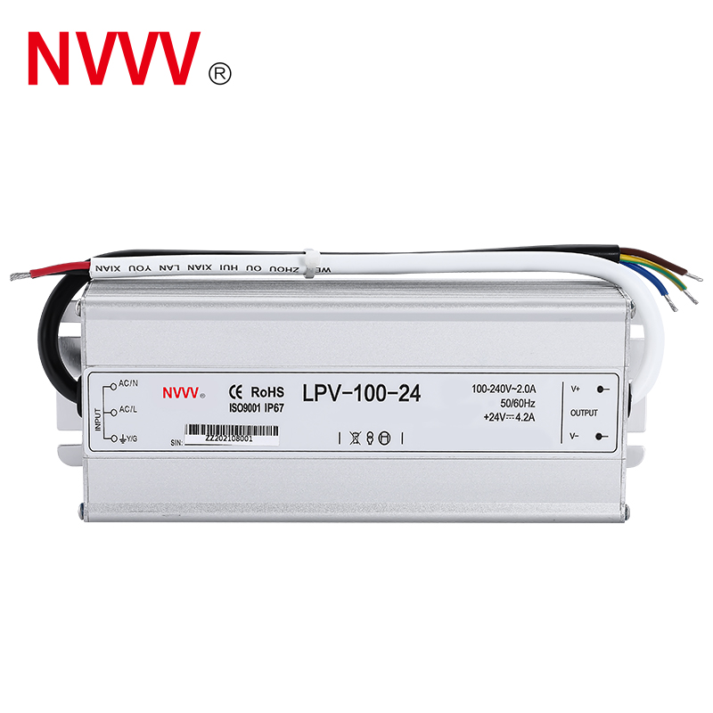 LPV-100w-24v Waterproof AC to DC 24V Power Supply 100W 4A LED Driver Switching Power Supply