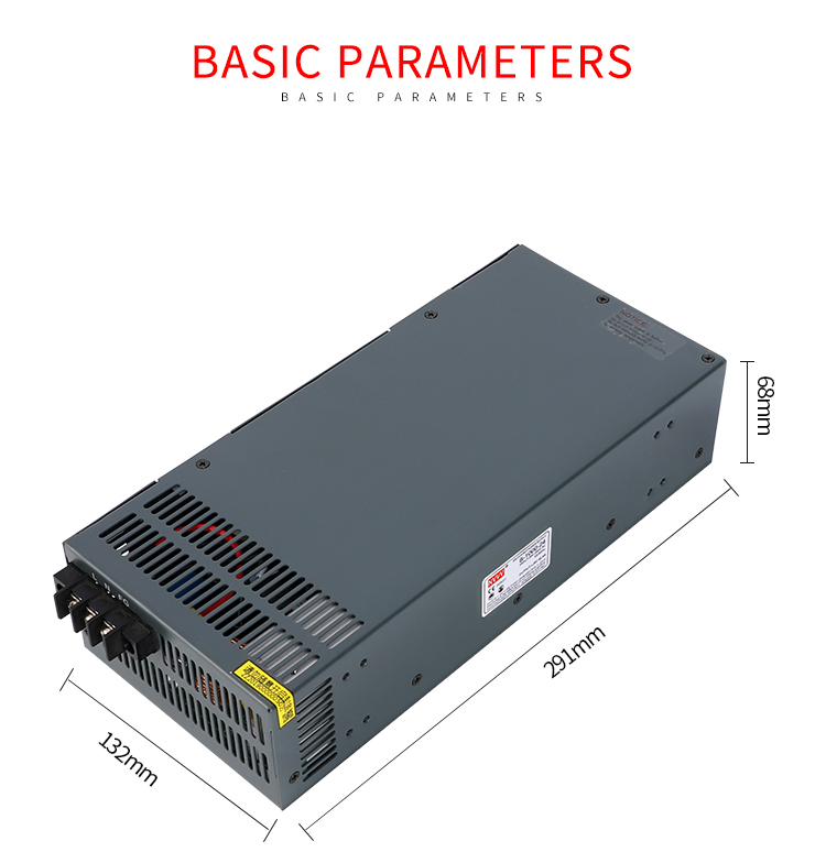 Smps 1000W 41.6a S-1000-24 Constant Voltage 24V Ac to Dc Cctv Switching Power Supply