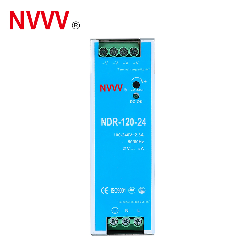 NDR-120W-24V 12V/24V 10A 120W 12vdc Power Supply Din Rail