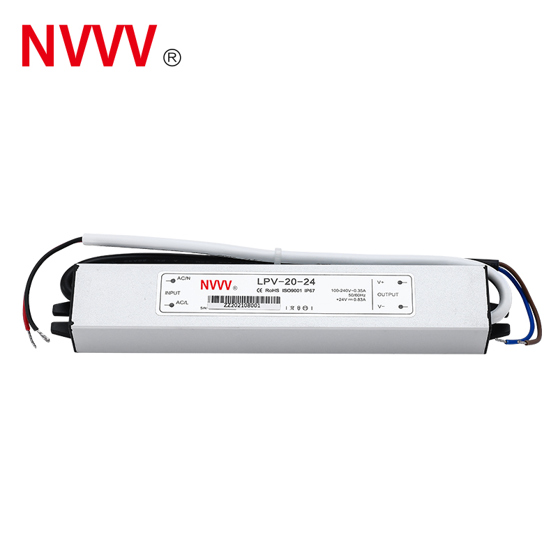 NVVV  20W 24V 0.83A Industrial  LPV-20-24 Waterproof Power Supply LED Driver Switch Power Supply