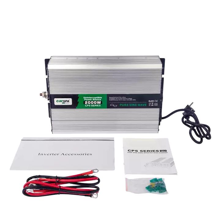 CPS2000 2000W 15A  CE/ROHS Inverter with Charger CPS Series Dc 12V to Ac 220V 15A Pure Sine Wave Power