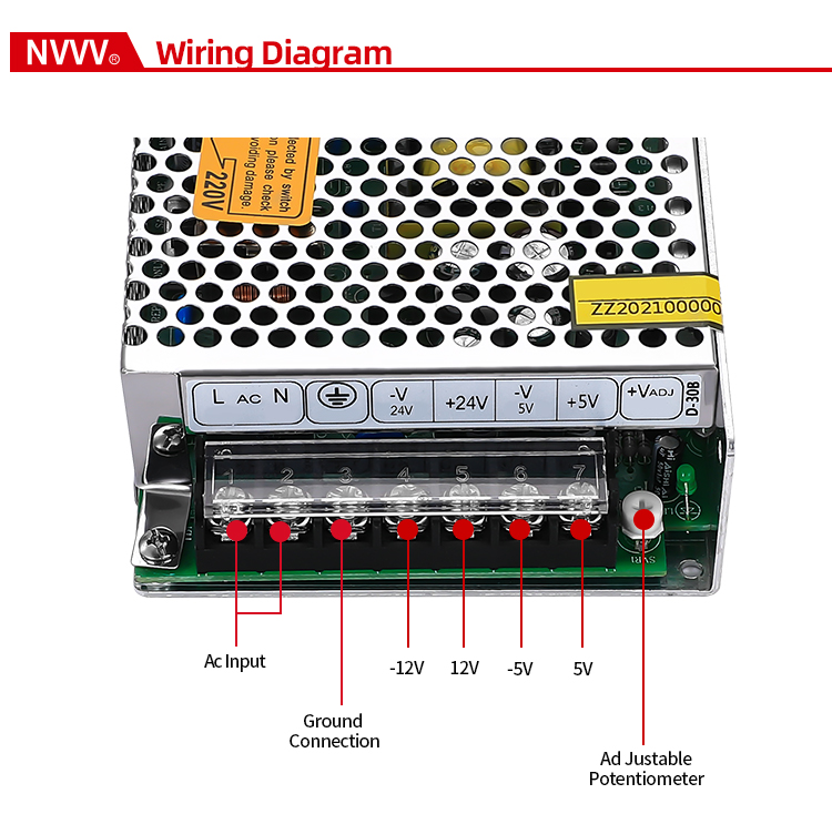 D-30 Dual Switch Power Supply Detail 3