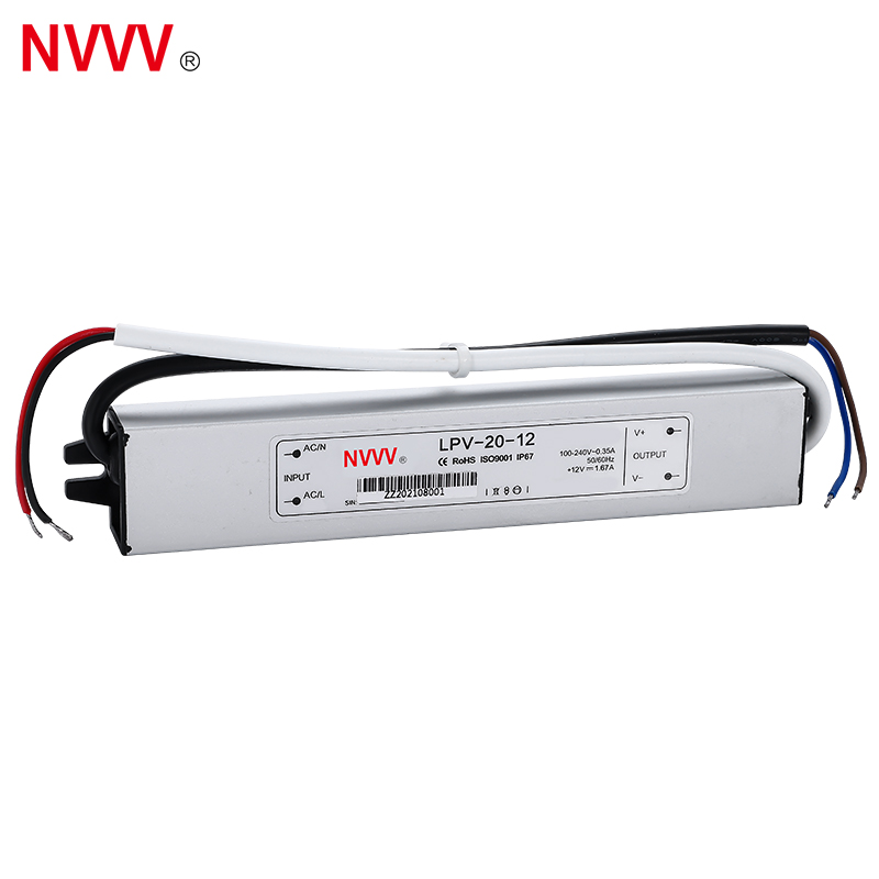NVVV Waterproof Power Supply LPV-20-12  12V 1.67A Electrical Equipment Supplies