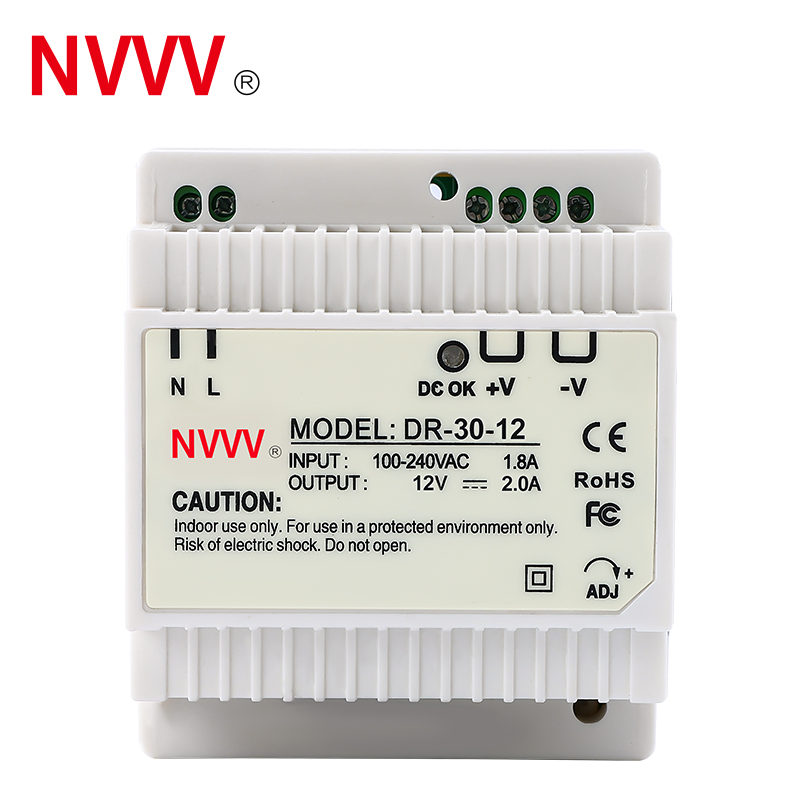 Multi Functional DR-30-5V AI Intelligent High Efficiency Saving Power Light Easy Disassembly Din Rail Power Supply Transformer