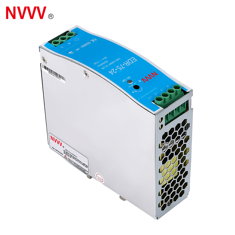 EDR-75W-24V DIN Rail Type Use  24V 75W Dc Ac Dc Switching Power Supply for Factory Automation