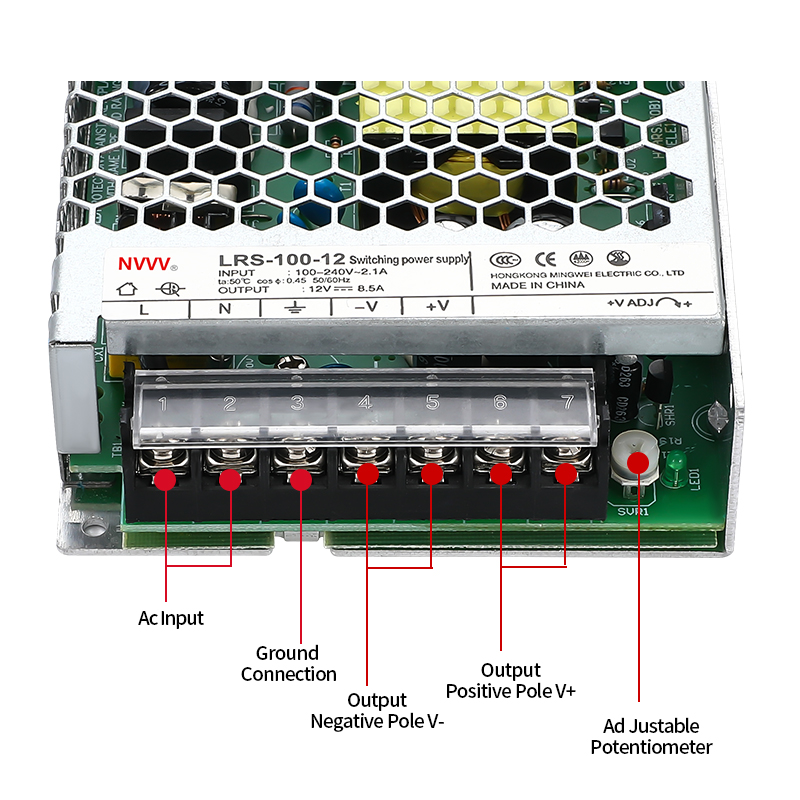 Single Output Power Supply 100W 12V 8.3A Slim Type Switching Power Supply  for Led Lighting