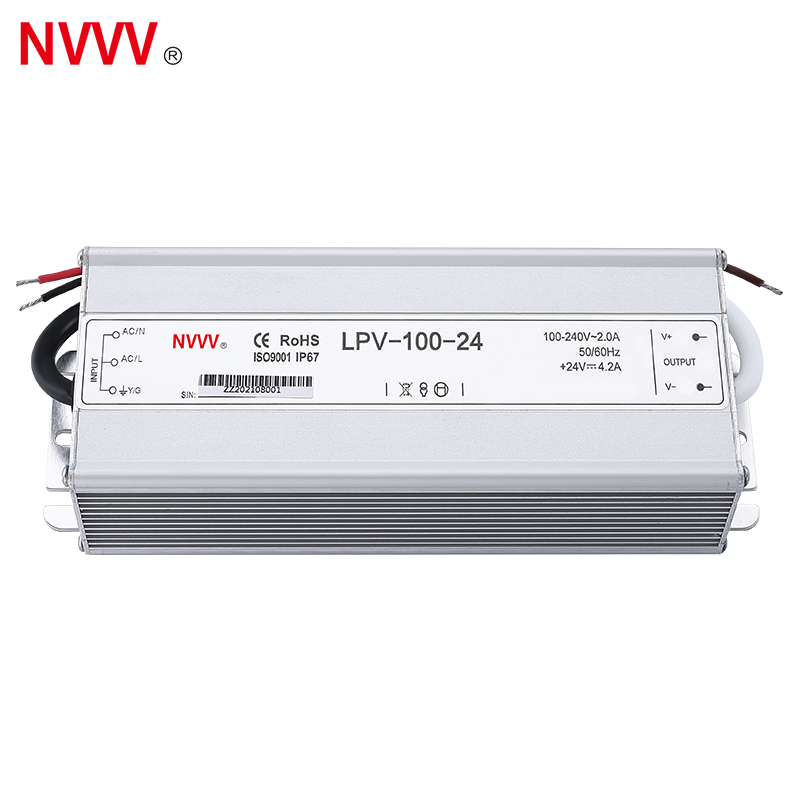 Waterproof AC DC 100w 24v Dc Switching Power Supply Waterproof LED Driver Power Supply LPV-100W-24V