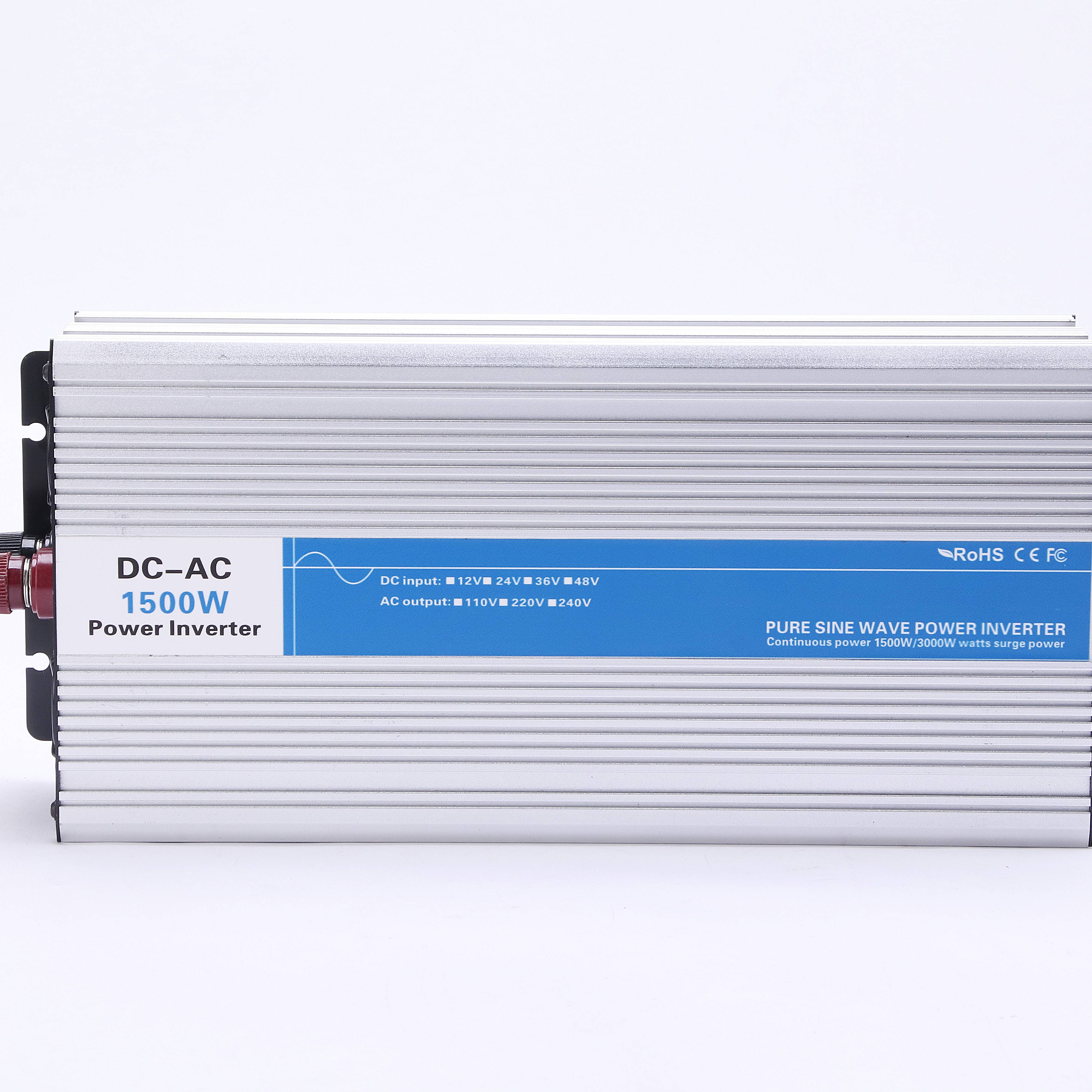 1500W DC 12V 24V 48V DC to AC Pure Sine Wave Solar Inverter Solar Charger and AC Battery Charger, Hybrid Solar Inverter