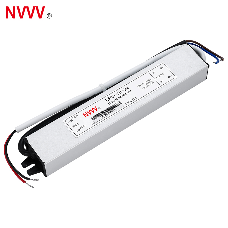 NVVV  Led Driver LPV-10-24 Waterproof Industrial Power Supply 24v  10w Single-output Switching Power Supply Waterproof