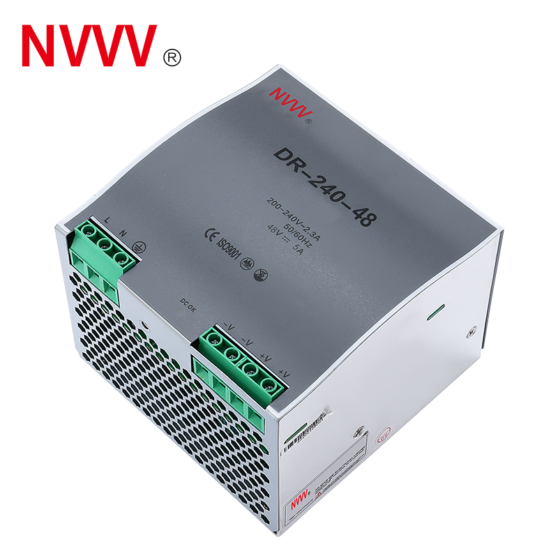 AC to DC Transformer SMPS 12V 48V Power Supply Din 240W DR-240-48 Switch Power Supply for Laboratory and Machines with 6 Year