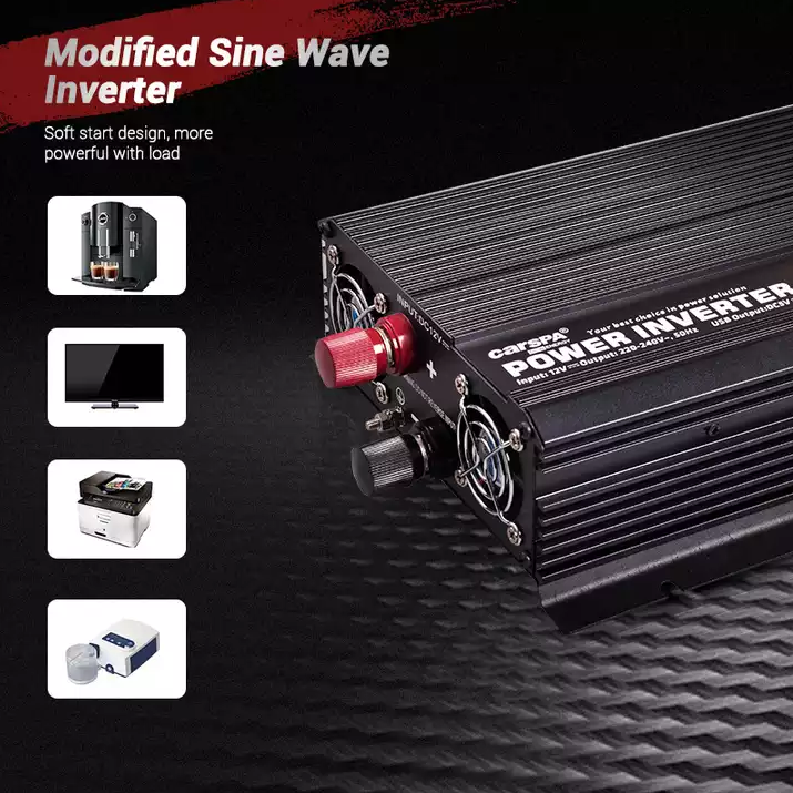 Single Output DC/AC Inverters 1000w 12v 24v  220v Off Grid Modified Sine Wave Power Inverter for Home Use Off-gird Solar System