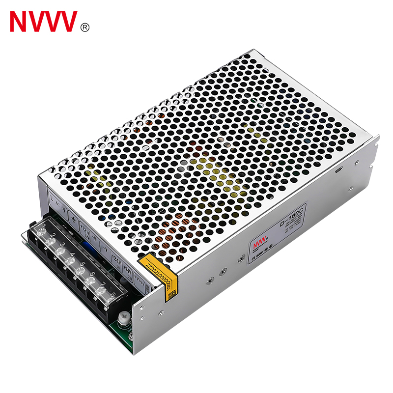 NVVV 180W 12V/24V  SMPS DC Power Supply 12v 24v DUAL Output DC Switching Power Supply