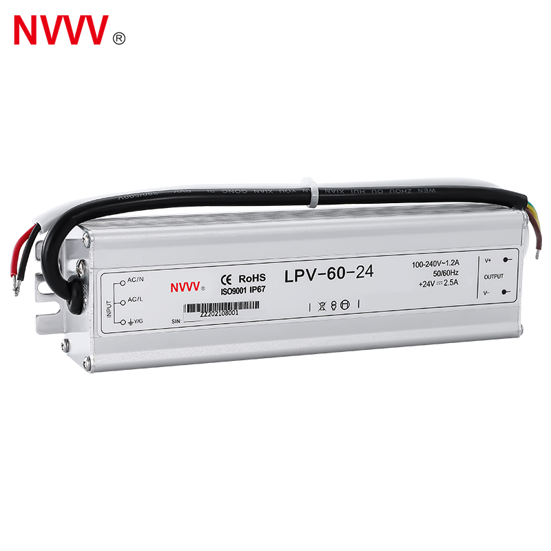 AC to DC 24v 60W Switching Power Supply Waterproof for Home Light LPV-60-24 LED Driver