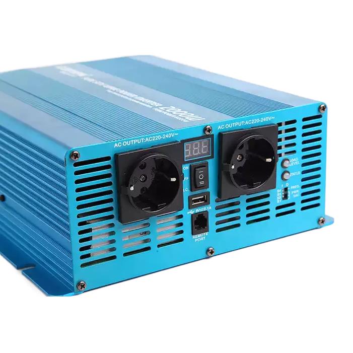 Power Solar Inverter USB 5V 2.1A Pure Sine Wave Inverter DC/AC  2000w Power Solar Inverter for Home Use