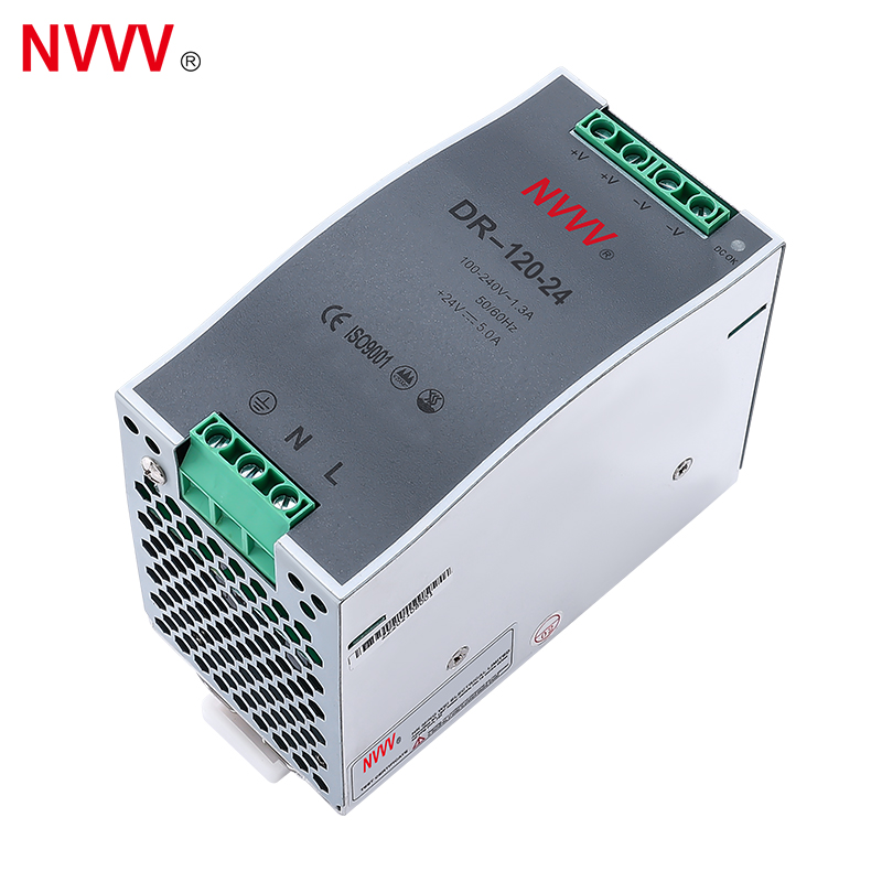 Factory Outlet 12V/24v Transformer Industrial  Din Rail 120w Switching Power Supply DR-120-24