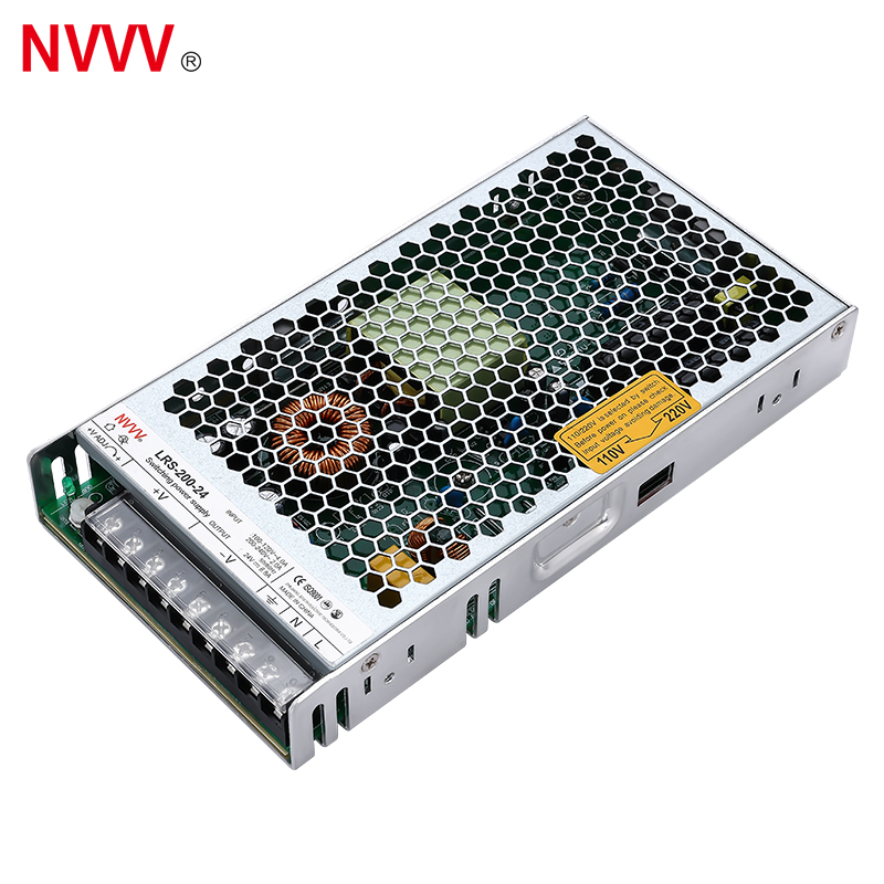 NVVV LRS-200-24 200W Industrial Power  LED Power Supply 24V 8.8A Switching Power Supply  for LED Strips