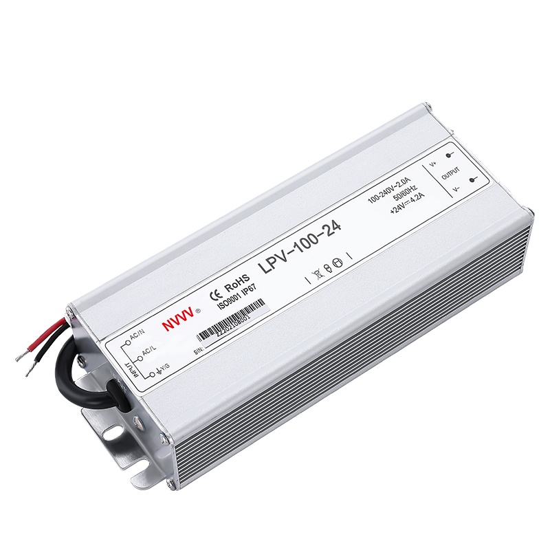 NVVV Waterproof AC DC 24V 4.16A Industrial Switching Power Supply 100W 4.16A SMPS Ac-dc LPV-100-24