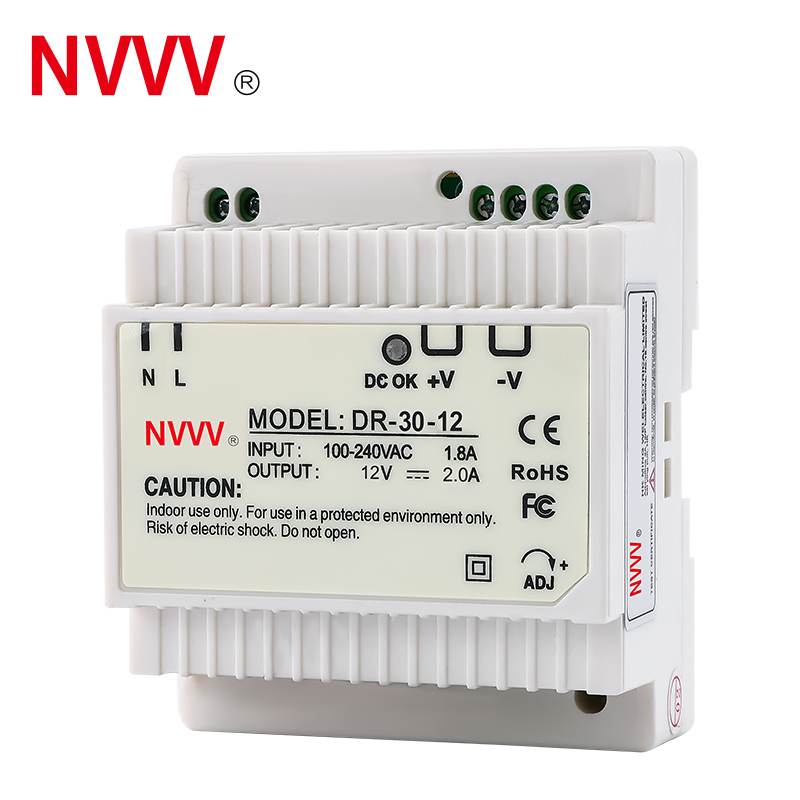 Multi Functional DR-30-5V AI Intelligent High Efficiency Saving Power Light Easy Disassembly Din Rail Power Supply Transformer