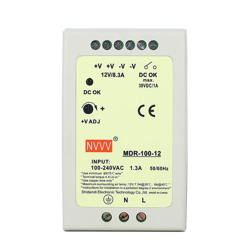 MDR-100W-12V New Ultra Thin 100w 8.3A Rail Type Switch Power Supply
